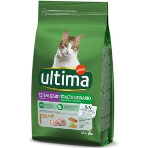 1,5kg Ultima Cat Sterilised Urinary Kip droogvoer voor katten