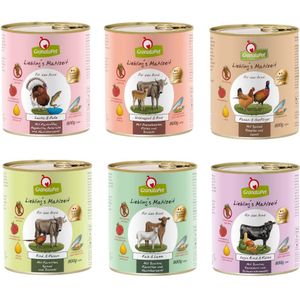 6x800g GranataPet Lievelingsmaaltijd Mix II (6 varianten) Hondenvoer