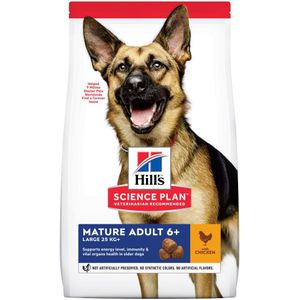 14kg Mature Adult 6  Large Breed met Kip Hill's Science Plan Hondenvoer