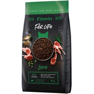 8kg Fitmin Cat For Life Adult met lam droog kattenvoer