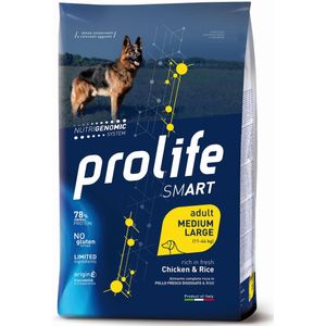 12kg Kip & Rijst Smart Adult Middelgroot/ Groot Ras Prolife Droge Honden