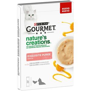 5x10g Zalm en Wortel Nature's Creations Snack Gourment Kattensnack