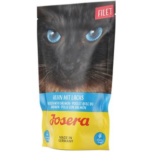 16x70g Kip met Zalm Josera Filet Kattenvoer nat