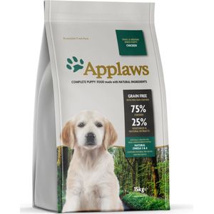 Applaws Puppy Small & Medium Breed - Kip Hondenvoer - 15 kg