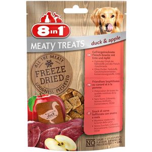 50g Meaty Treats Eend & appel 8in1 Hondensnacks