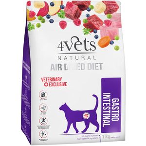 1kg 4vets gastro intestinal droogvoer voor katten