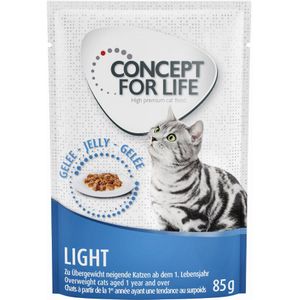 12x85g Light Adult Light in Gelei Concept for Life Kattenvoer