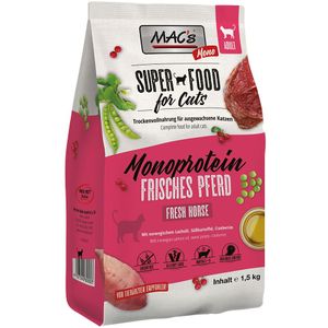 1,5kg Adult Monoprotein Paard MAC's Superfood for Cats Kattenvoer