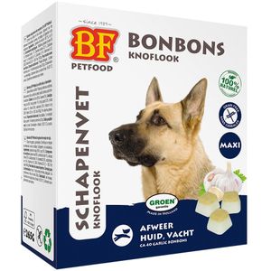 40 Stuks Maxi Biofood Schapenvet Bonbons met Knoflook Hondensnacks