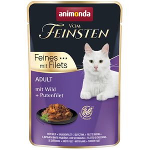 18x85g Adult Wild/Kalkoenfilet Animonda Vom Feinsten Kattenvoer