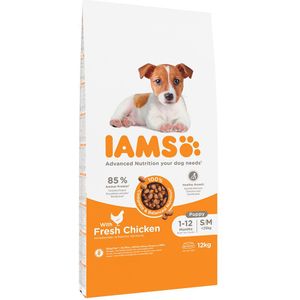 IAMS Advanced Nutrition Puppy & Junior Small / Medium Kip Hondenvoer - 12 kg
