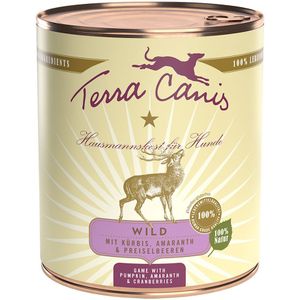 6x800g Wild met Pompoen, Cranberries & Spelt Terra Canis Hondenvoer