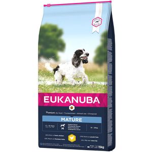 2 x 15 kg Thriving Mature Medium Breed Kip Eukanuba Hondenvoer