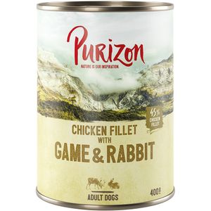 24x400g Purizon Adult Hondenvoer - Diverse Smaken