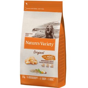 12kg Nature's Variety Original Medium Adult Kip Droogvoer voor honden