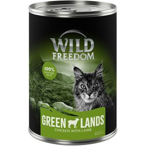 6x400g Adult Green Lands Lam & Kip Wild Freedom Kattenvoer