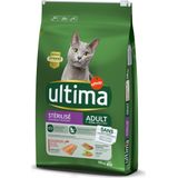 10kg Ultima Cat Sterilized Zalm & Gerst Kattenvoer