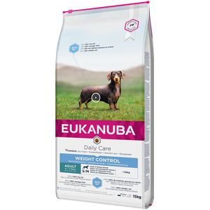 2x15kg Daily Care Weight Control Small & Medium Adult Eukanuba Hondenvoer