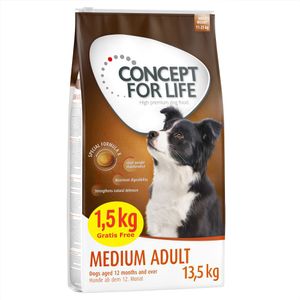 13,5 kg Concept for Life Medium Adult Honden Droogvoer