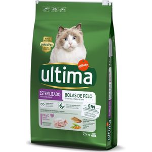 7,5kg Ultima Cat Sterilized Hairball Kattenvoer