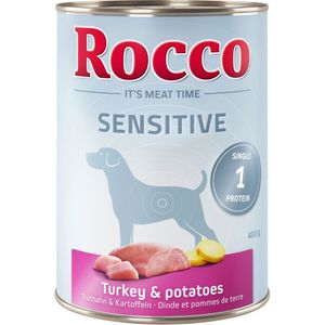 Voordeelpakket Rocco Sensitive 24 x 400 g - Kalkoen & Aardappel
