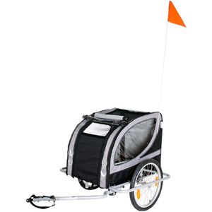 L 148 x B 90 x H 88 cm - Hondenfietskar No Limit Doggy Liner Paris Deluxe