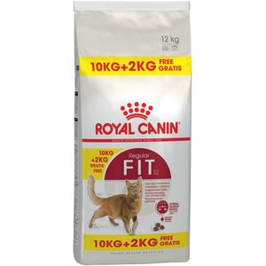 10 2kg gratis! 12kg Regular Fit 32 Royal Canin Kattenvoer