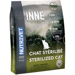 6 kg Sterilised  Nutrivet Inne Cat Kattenvoer