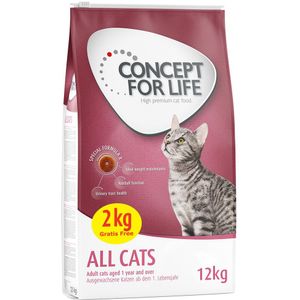 12kg All Cats Concept for Life Kattenvoer droog