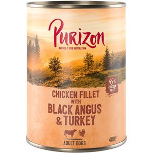 24x400g Purizon Adult Hondenvoer - Diverse Smaken