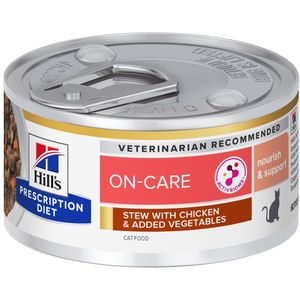 24 x 82 g Hill's Prescription Diet On-Care met Kip kattenvoer nat