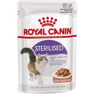 24x85g Sterilised in Saus Royal Canin Kattenvoer