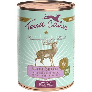 Terra Canis Graanvrij 6 x 400 g - Wild met Aardappel, Appel en Veenbessen
