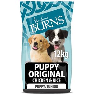 12kg Puppy/Junior Original Kip & Rijst Burns Hondenvoer