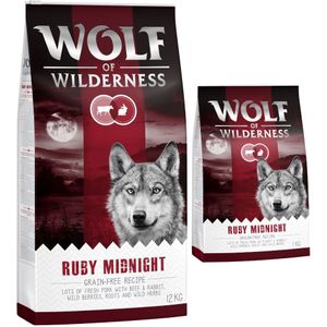 14 kg Ruby Midnight - Rund & Konijn Wolf of Wilderness Hondenvoer