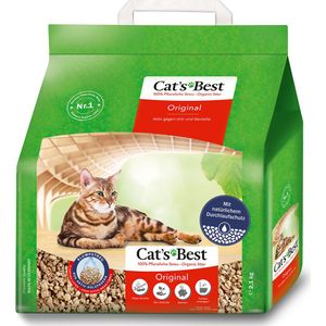 5 l (ca. 2,1kg) Öko Plus / Originele - Cat's Best Kattenbakvulling