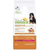 12kg Sensitive No Gluten Puppy & Junior Medium/Maxi Zalm Naturel Trainer