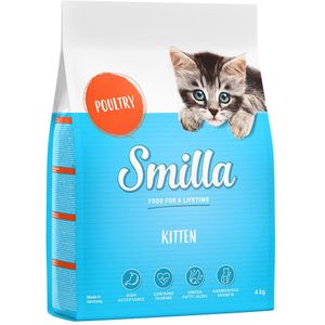 3  1 kg gratis! Smilla Adult Kattenvoer - Kitten (4 kg)