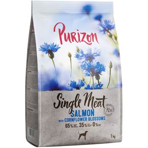 Purizon Single Meat Adult Zalm met Spinazie en Korenbloembloesem - Graanvrij Hondenvoer - 1 kg