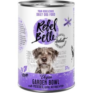 6x375g Adult Vegan Garden Bowl Rebel Belle Hondenvoer