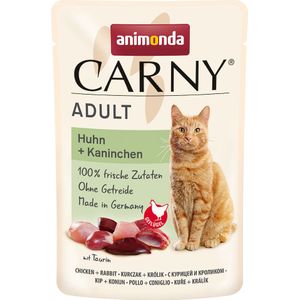 animonda Carny Maaltijdzakjes 12 x 85 g Kattenvoer - Kip & Konijn