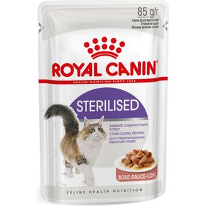 12x85g Sterilised in Saus Royal Canin Kattenvoer