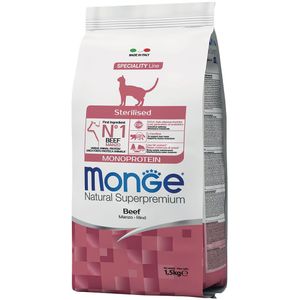 1,5kg Monoproteïne Gesteriliseerd Droogvoer voor katten