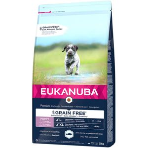 3kg Grain Free Puppy Large Breed Zalm Eukanuba Hondenvoer