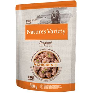 Nature's Variety Original Paté No Grain Medium/Maxi Adult Hondenvoer - Kip 8 x 300 g