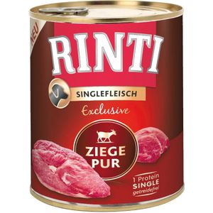 RINTI Singlefleisch 6 x 800 g Hondenvoer - Geit puur