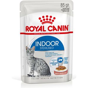 48x85g Indoor Sterilised in Saus Royal Canin Kattenvoer
