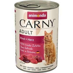 6x400g Adult Rund & Hart Animonda Carny Kattenvoer