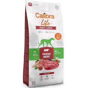 12kg Calibra Life Adult Large Breed met Vers Rundvlees Hondenvoer Droog