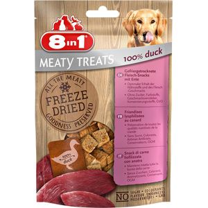 50g Meaty Treats Eendenborst 8in1 Hondensnacks